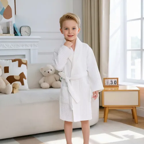 Custom Kids Waffle Robes - Imprint Now - UK
