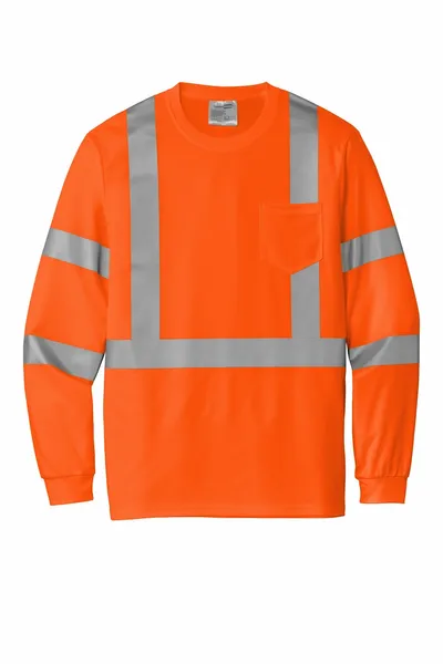 CornerStone ANSI 107 Class 3 Mesh Long Sleeve Tee. CS203 - Imprint Now - UK