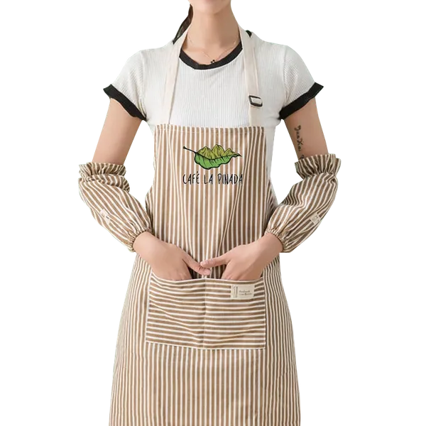 Striped Cotton and Linen Apron - Imprint Now - UK