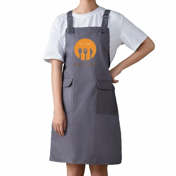 Double Shoulder Strap Pocket Apron - Imprint Now - UK