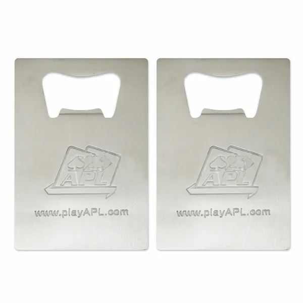 Standard Card Shape Bottle Opener - Imprint Now - UK