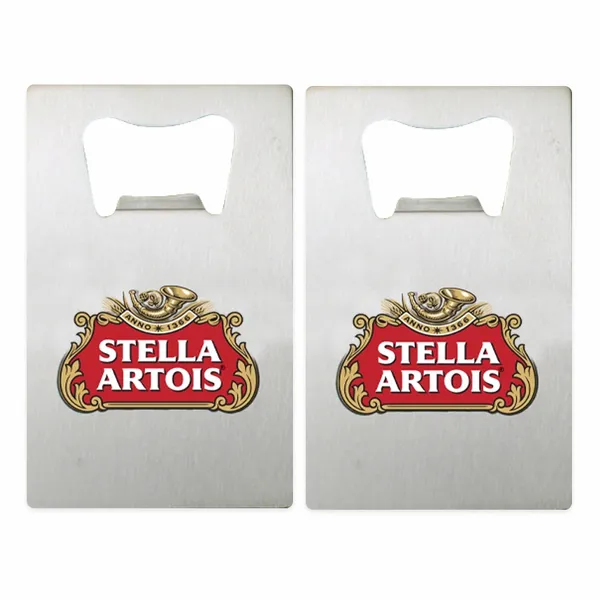 Silver Card Bottle Opener - Imprint Now - UK