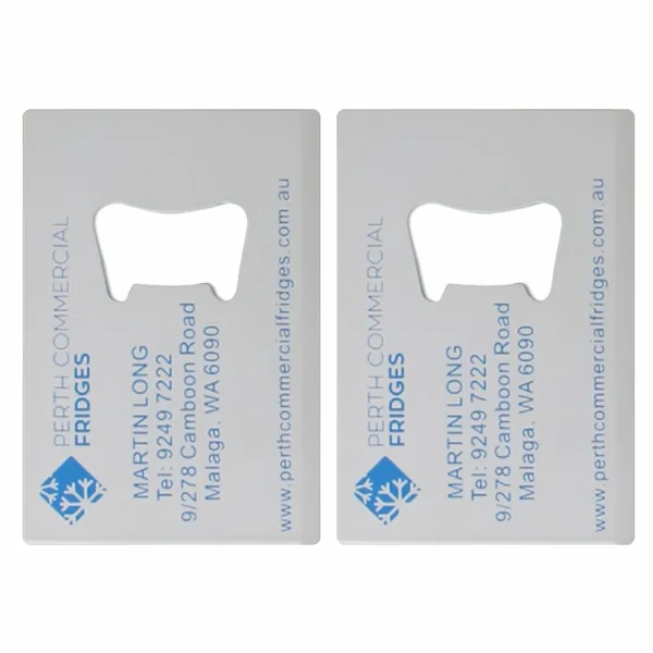 Colour Filled Card Bottle Opener - Imprint Now - UK