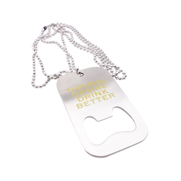 Dog Tag Bottle Opener - Imprint Now - UK