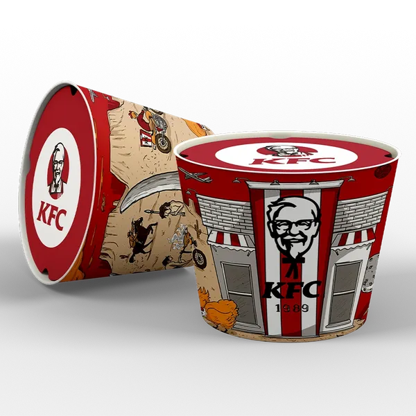 Paper Food Bucket - Imprint Now - UK
