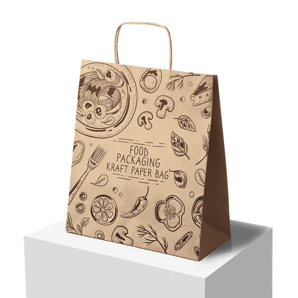Kraft Paper Packaging Bag - Imprint Now - UK