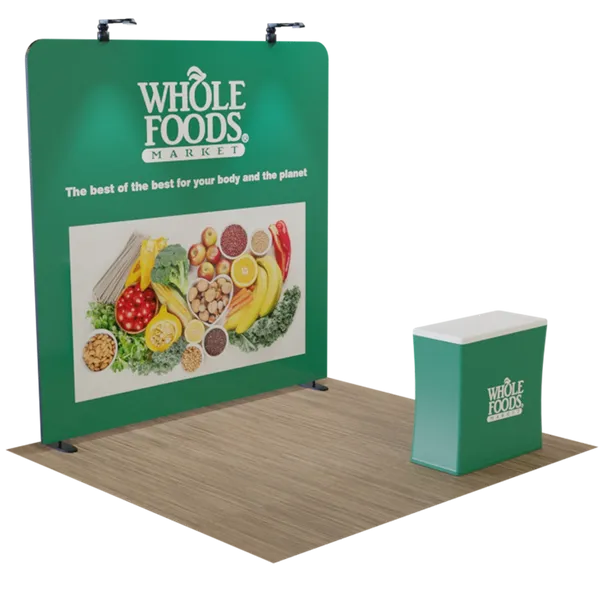 3 m x 2.4 m Straight Zip-up Display - Imprint Now - UK