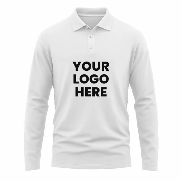 Full Colour Sublimated Long Sleeve Polo - Imprint Now - UK