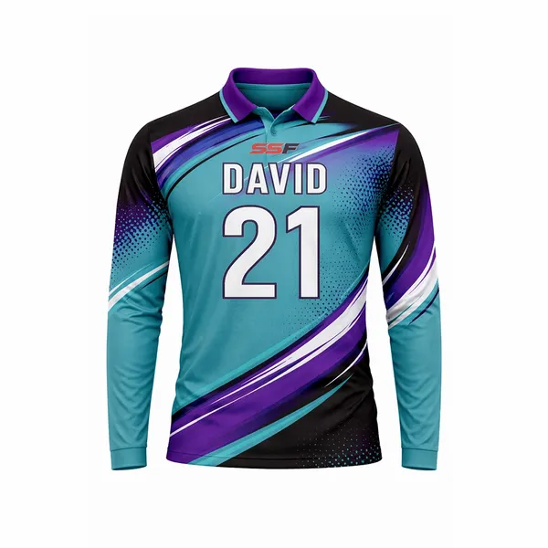 Full Colour Sublimated Long Sleeve Polo - Imprint Now - UK