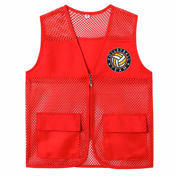 Breathable Mesh Vests with Zippers - Imprint Now - UK