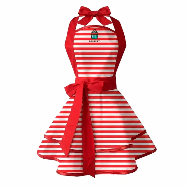 Classic Stripe Double Layer Cotton Aprons - Imprint Now - UK