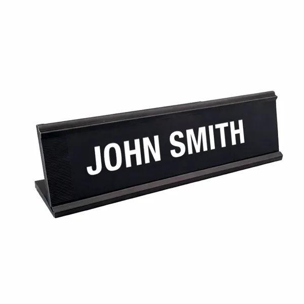 Metal Desktop Name Badge
