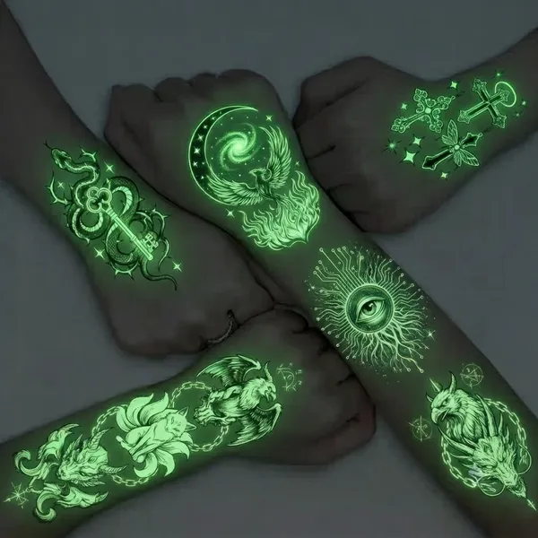 Glow Tattoos with Colourful Imprint - Imprint Now - UK