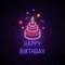 Happy Birthday with Cake Neon Sign - Imprint Now - UK