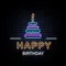 Cutie Cakie Happy Birthday Neon Sign - Imprint Now - UK