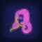 Girl with Pink Hair Neon Sign - Imprint Now - UK