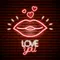 Lips with Love You Neon Sign - Imprint Now - UK