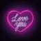 Pink Love You Neon Sign - Imprint Now - UK