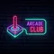 Retro Joystick Arcade Club Neon Sign - Imprint Now - UK