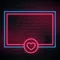 Love Heart Neon Glowing Frame Neon Sign - Imprint Now - UK