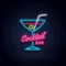 Cocktail Bar Glass & Zip Neon Sign - Imprint Now - UK
