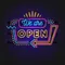 We Are Open Modern Neon Sign - Imprint Now - UK