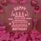 Big Happy Birthday Text with Cake Neon Sign - Imprint Now - UK