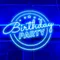 Birthday Party Blue Neon Sign - Imprint Now - UK