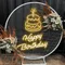 Happy Birthday with Cake on Top Neon Sign - Imprint Now - UK