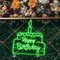 Happy Birthday Text in Big Cake Neon Sign - Imprint Now - UK