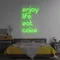 Enjoy Life Eat Cake Neon Sign - Imprint Now - UK