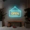 Glowing Open Neon Sign - Imprint Now - UK