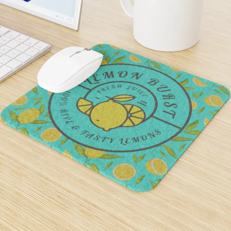 Custom Wool Felt Mouse Pad - Imprint Now - UK