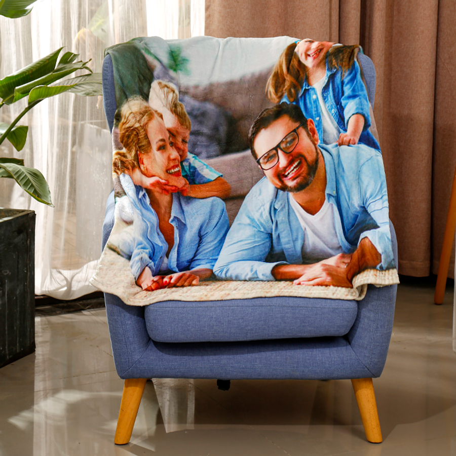 Plush Fleece Blanket - Imprint Now - UK