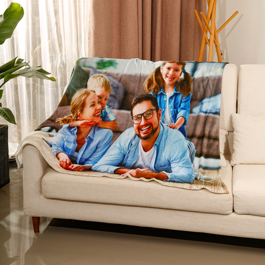 Plush Fleece Blanket - Imprint Now - UK