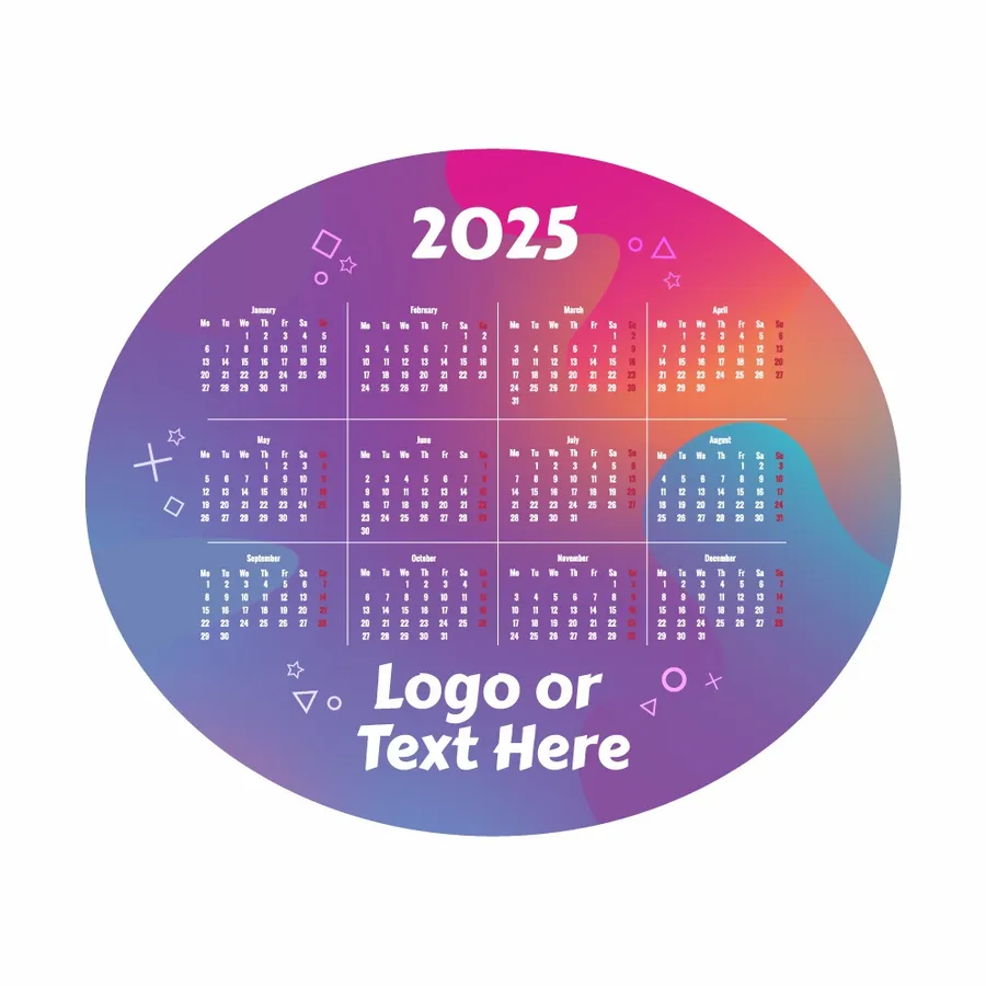 Colorful Gradient Calendar Mouse Pad - Imprint Now - UK