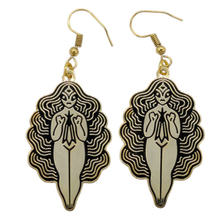 Hard Enamel Metal Earrings - Imprint Now - UK