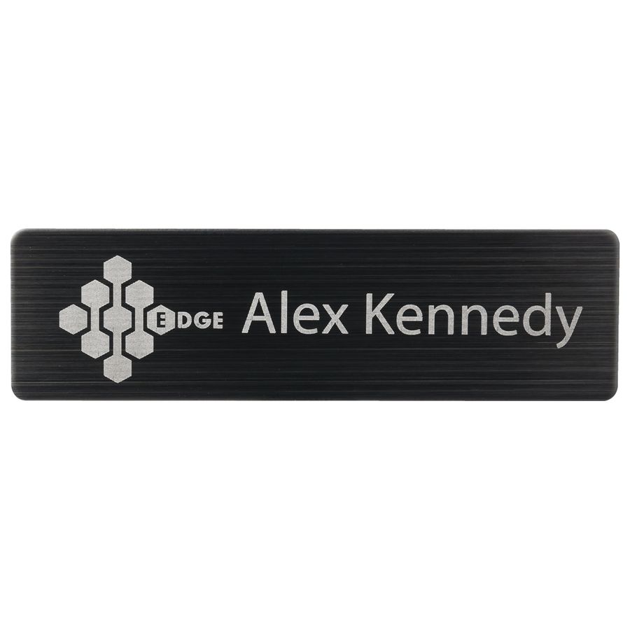 Engraved Metal Name Badges - Imprint Now - UK