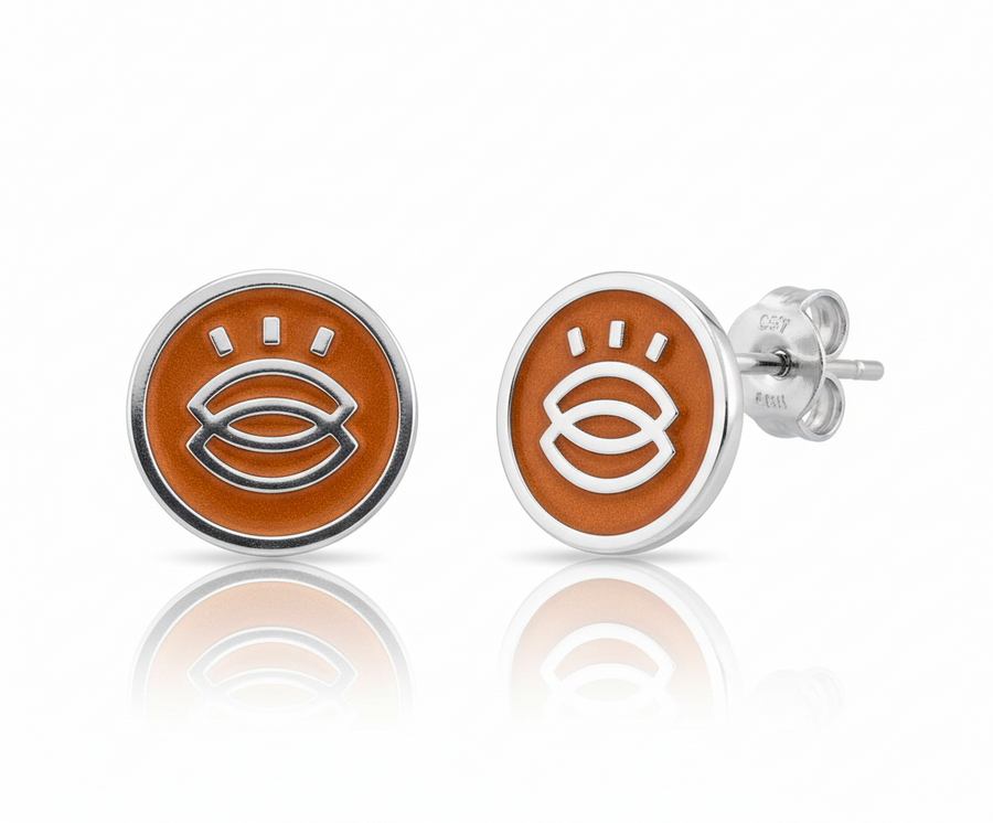 Soft Enamel Metal Earrings - Imprint Now - UK
