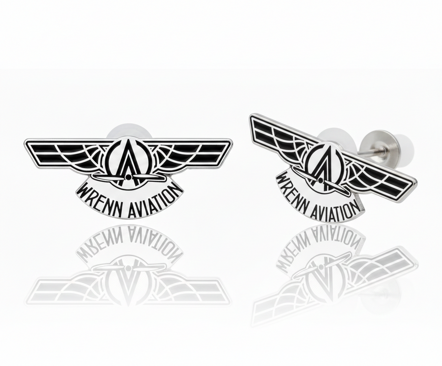 Hard Enamel Metal Earrings - Imprint Now - UK