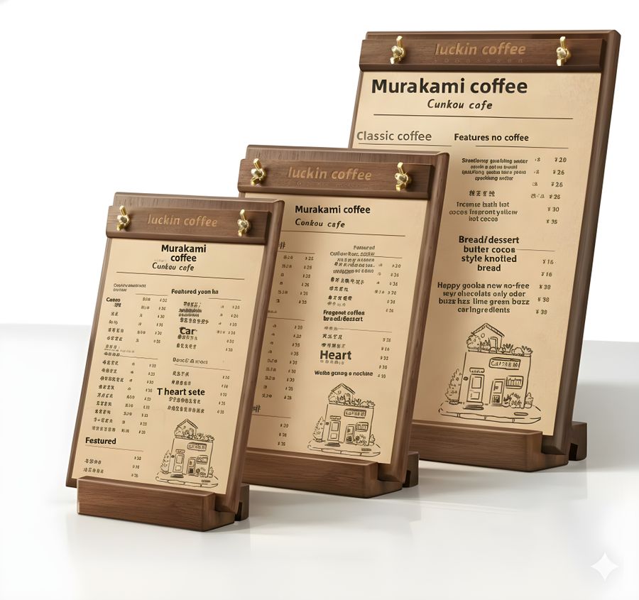 Wood Menus - Imprint Now - UK