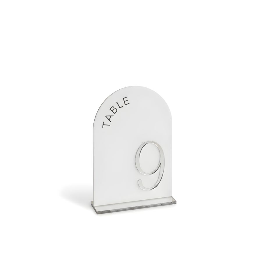 Metallic Table Numbers - Imprint Now - UK