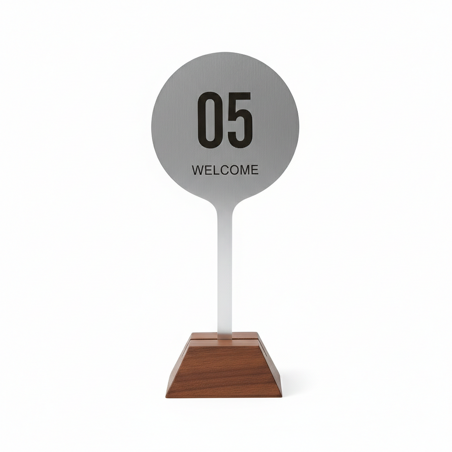 Stainless Steel Table Numbers - Imprint Now - UK