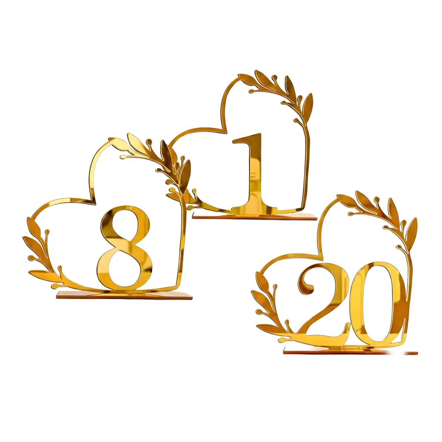 Wedding Table Numbers - Imprint Now - UK