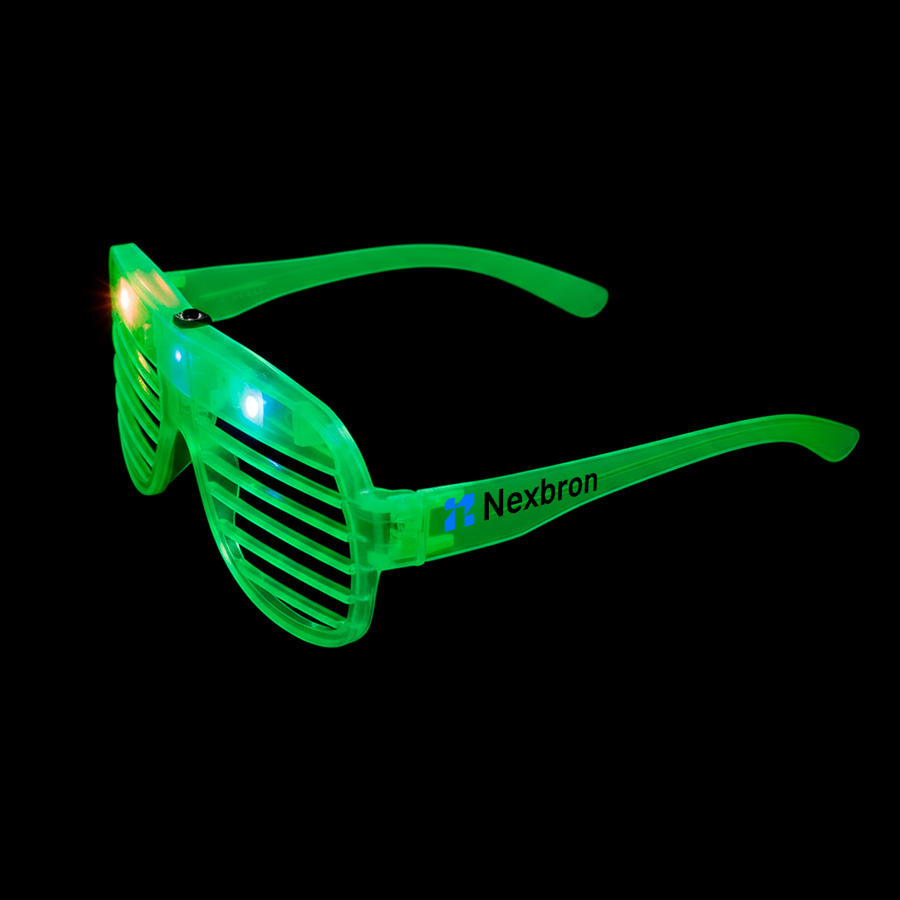 Light-Up LED Slotted Glasses - Imprint Now - UK