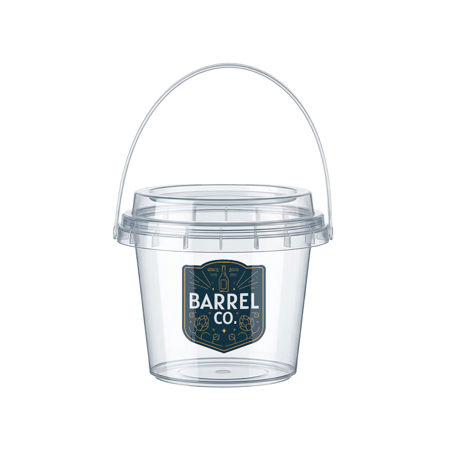 Premium Transparent Drink Buckets - Imprint Now - UK