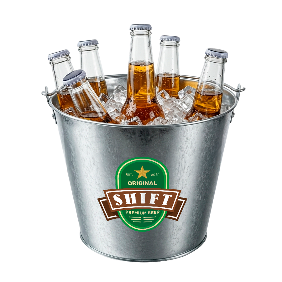 Tinplate Beer Buckets & Opener Combo - Imprint Now - UK