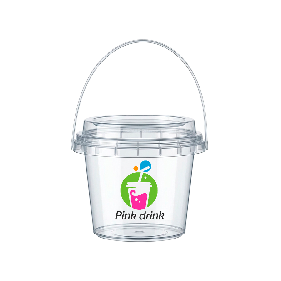Premium Transparent Drink Buckets - Imprint Now - UK