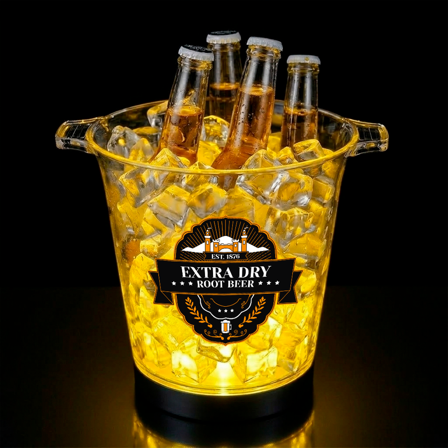 Multi-Colour Light-Up Drink Buckets - Imprint Now - UK