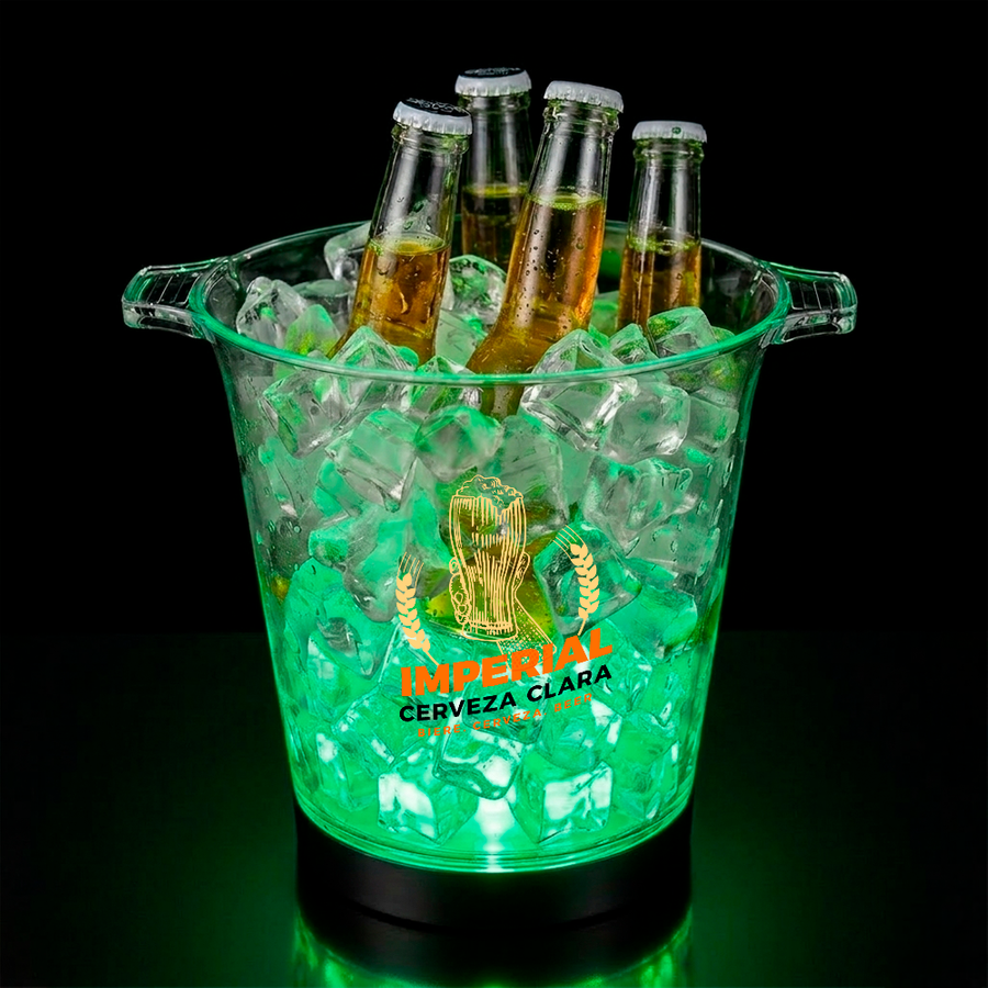 Multi-Colour Light-Up Drink Buckets - Imprint Now - UK
